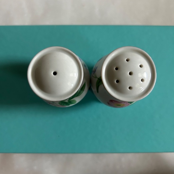 Vintage Tiffany Limoges American Garden Salt and Pepper Set in Box France - Picture 4 of 14